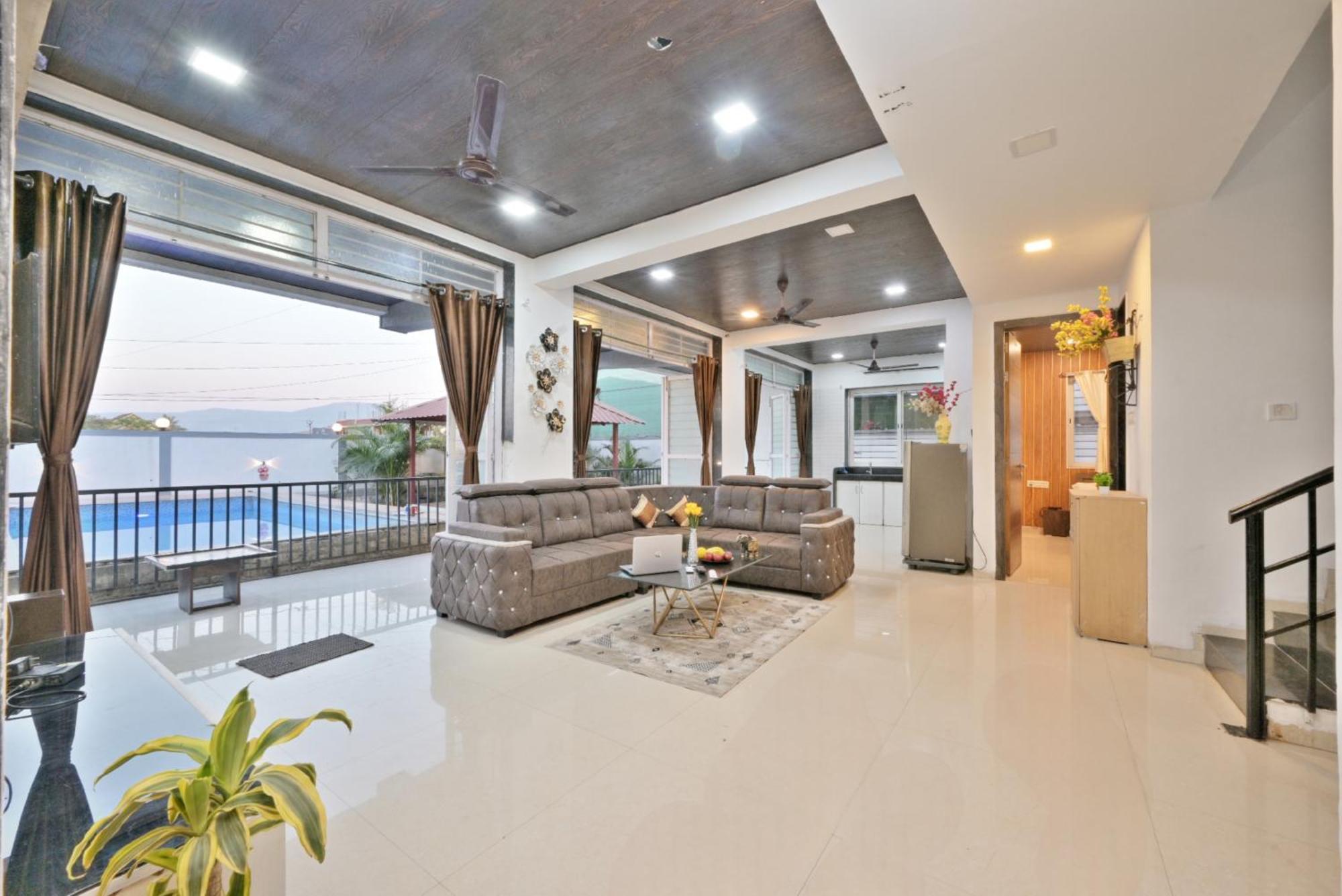 Ll Empyrean Stay Ll 4Bhk Ll Ac Ll Pool Ll Mystical Stone Villa Ll Lonavala Exterior foto